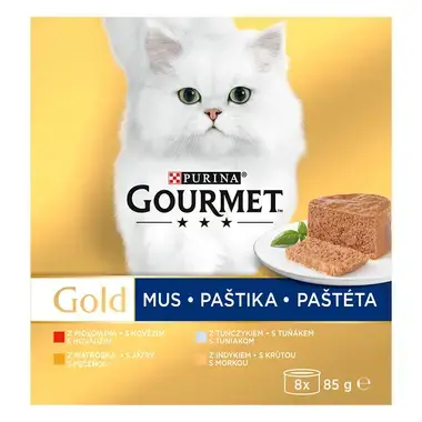 GOURMET GOLD multipack tuňák, játra, krůta, hovězí