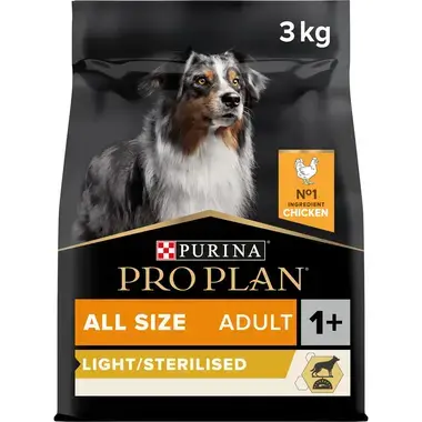 PURINA® PRO PLAN® All Sizes Adult Light/Sterilised, kuře