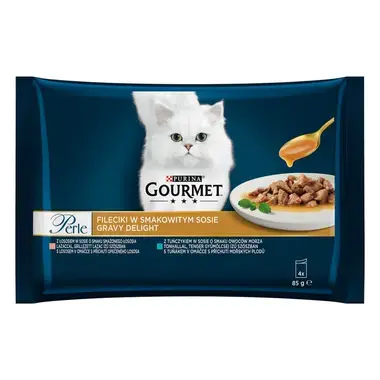 GOURMET PERLE Gravy Delight rybí výběr v omáčce