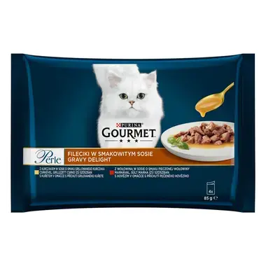 GOURMET PERLE Gravy Delight masový výběr v omáčce