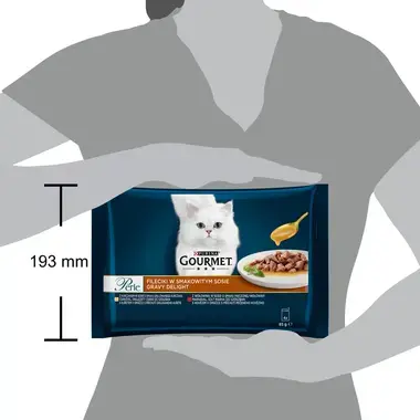 GOURMET PERLE Gravy Delight masový výběr v omáčce