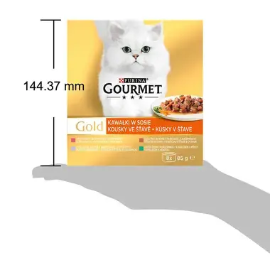 GOURMET GOLD multipack kachna, pstruh, králík, telecí ve šťávě