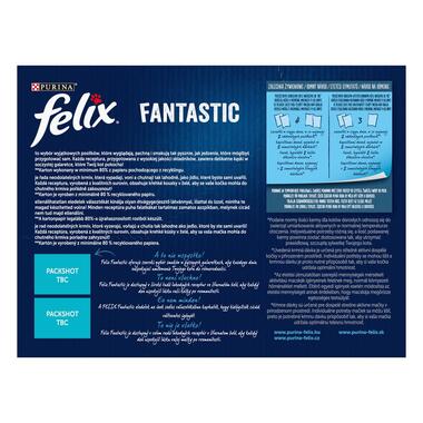 Felix Fantastic multipack s lososem, platýsem, tuňákem a treskou v želé 12x85 g
