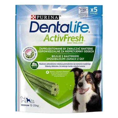 DENTALIFE ACTIVFRESH dog MEDIUM 5 tyčinek