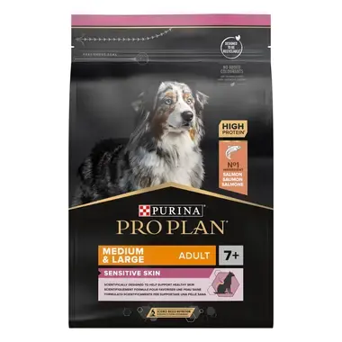 PURINA® PRO PLAN® Medium & Large Adult 7+ Sensitive Skin, losos
