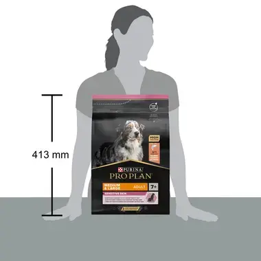 PURINA® PRO PLAN® Medium & Large Adult 7+ Sensitive Skin, losos
