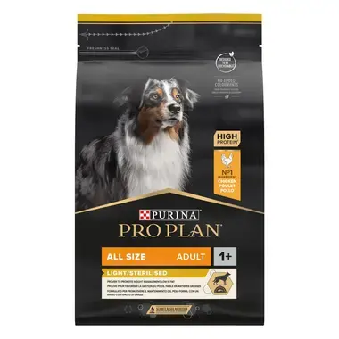 PURINA® PRO PLAN® All Sizes Adult Light/Sterilised, kuře