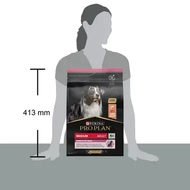 PURINA® PRO PLAN® Medium Adult Dog Sensitive Skin, losos