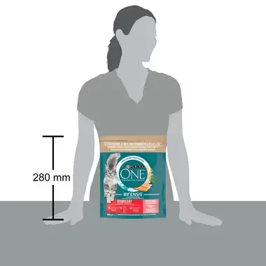 PURINA ONE BIFENSIS Sterilcat s lososem a pšenicí