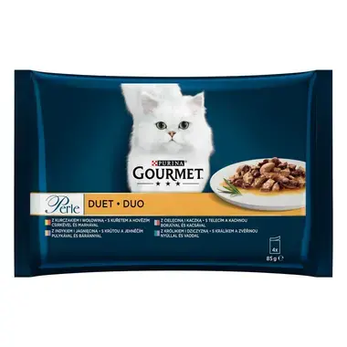 GOURMET Perle multipack kuře s hovězím/krůta s jehněčím/telecí s kachnou/králík se zvěřinou