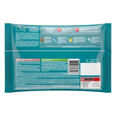 PURINA ONE Multipack STERILCAT minifiletky s krůtím a zelenými fazolkami/s lososem a mrkví