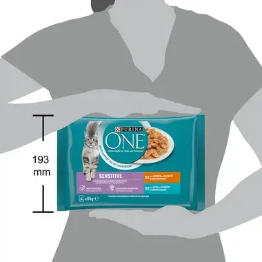 PURINA ONE Multipack SENSITIVE minifiletky s kuřetem
