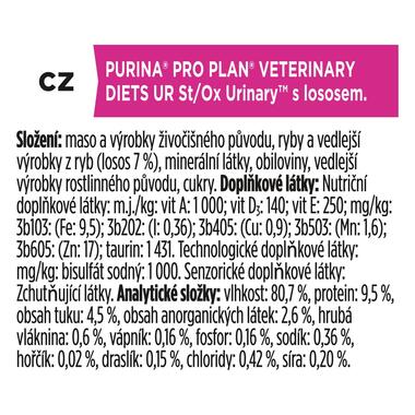 PURINA® PRO PLAN® VETERINARY DIETS Feline UR St/Ox Urinary, kapsička pro kočky s lososem