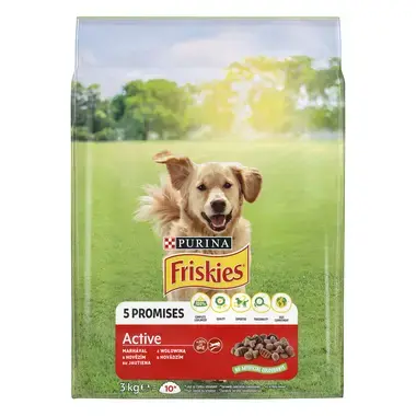 FRISKIES dog Active s hovězím