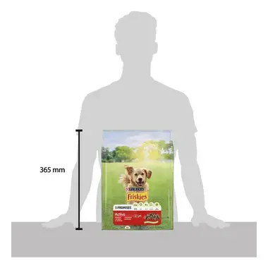 FRISKIES dog Active s hovězím