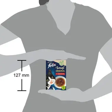 FELIX Soup 6x48g polévky s hovězím, kuřetem a jehněčím