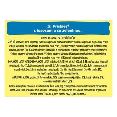 FRISKIES s lososem a přidanou zeleninou