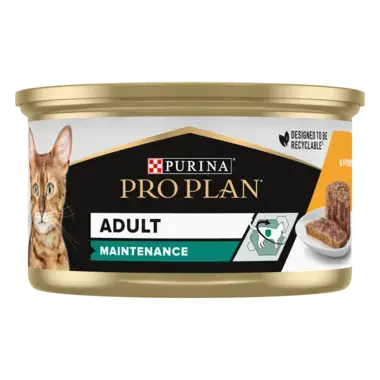PURINA® PRO PLAN® CAT Adult Maintenance, konzerva s kuřecím v paštice