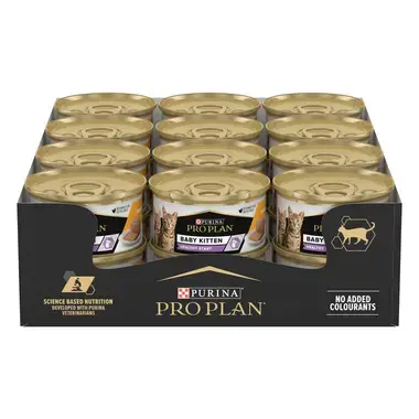 PURINA® PRO PLAN® Baby Kitten HEALTHY START, paštika s vysokým obsahem kuřete, konzerva