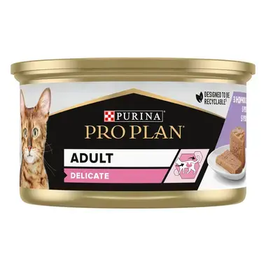 PURINA® PRO PLAN® DELICATE, paštika s vysokým obsahem krůty, konzerva