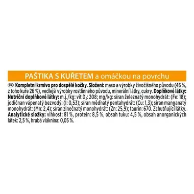 GOURMET Revelations jemná paštika s kuřetem a omáčkou