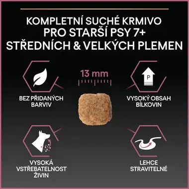 PURINA® PRO PLAN® Medium & Large Adult 7+ Sensitive Skin, losos