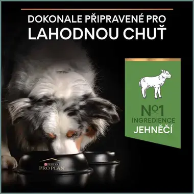 PURINA® PRO PLAN® Medium Adult SENSITIVE DIGESTION, s vysokým obsahem jehněčího