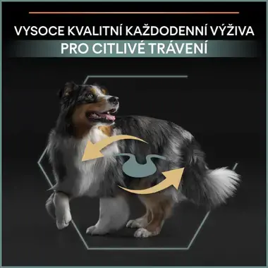 PURINA® PRO PLAN® Medium Adult SENSITIVE DIGESTION, s vysokým obsahem jehněčího