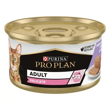 PURINA® PRO PLAN® DELICATE, paštika s vysokým obsahem krůty, konzerva