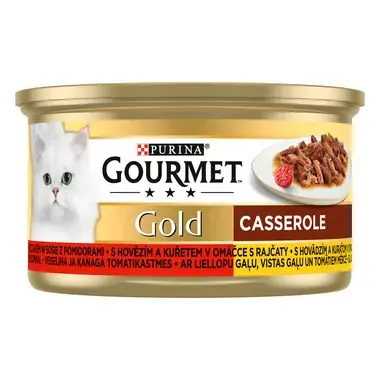 GOURMET GOLD hovězí a kuře v omáčce