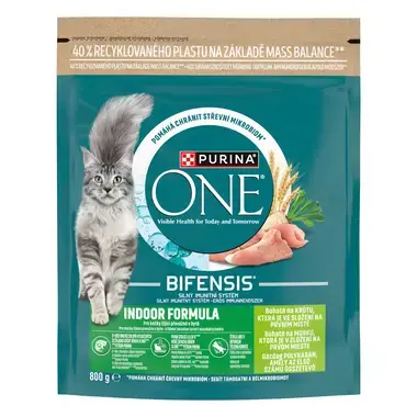 PURINA ONE BIFENSIS Indoor s krůtou a celozrnnými obilovinami