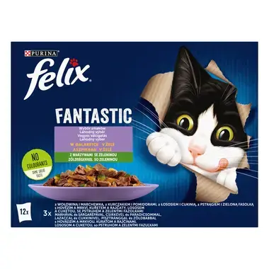 Felix Fantastic multipack výběr se zeleninou v želé 12x85 g
