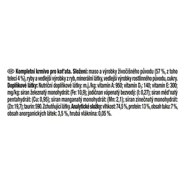 GOURMET Gold Kitten 85g paštika s telecím