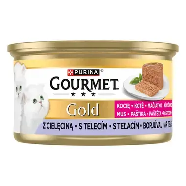 GOURMET Gold Kitten paštika s telecím