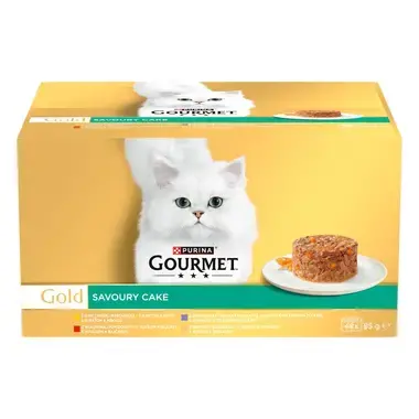 GOURMET GOLD Multipack Savoury Cake s hovězím/kuřetem/ krůtou/jehněčím