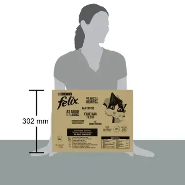 FELIX Fantastic Multipack s hovězím, kuřetem, kachnou, jehněčím v želé 80x85 g