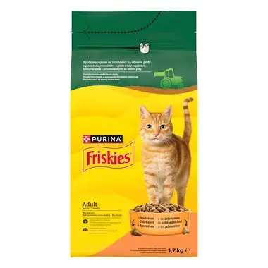 Friskies granule pro kočky kuře, zelenina