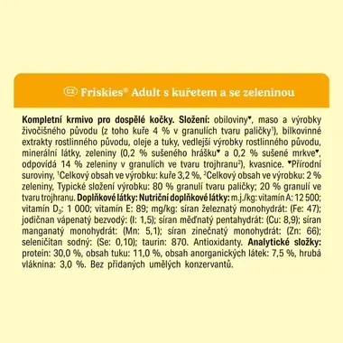 Friskies granule pro kočky kuře, zelenina