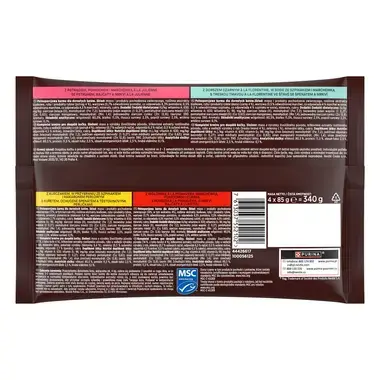 Gourmet A la Carte kapsičky pro kočky kuře, hovězí, pstruh, treska tmavá