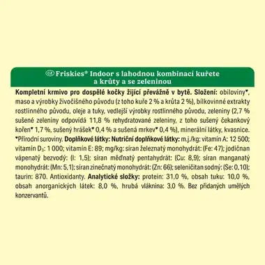 Friskies Indoor granule pro kočky kuře, krůta