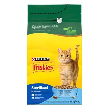 Friskies Sterilised granule pro kočky losos