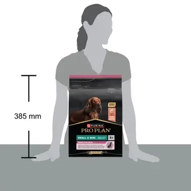 PURINA® PRO PLAN® Small & Mini Adult Dog Sensitive Skin, granule pro psy s lososem