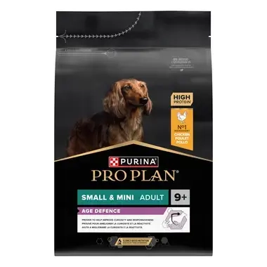 PURINA® PRO PLAN® Small & Mini Adult Dog  9+ Age Defence, kuře