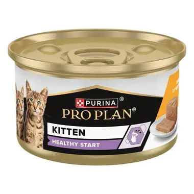 PRO PLAN KITTEN HEALTHY START kuře v paštice 24x85g, konzerva 