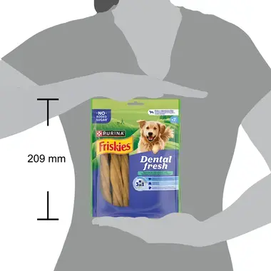Friskies Dental Fresh pamlsky pro psy 3v1 M