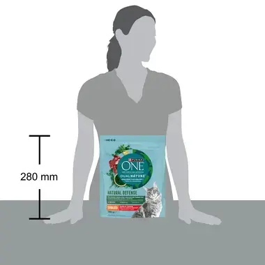 Purina ONE Dual Nature Sterilised granule pro kočky spirulina, hovězí