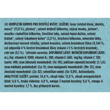 Purina ONE Dual Nature Sterilised granule pro kočky brusinka, losos