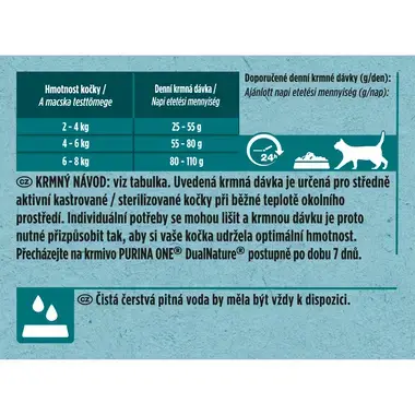 Purina ONE Dual Nature Sterilised granule pro kočky brusinka, losos
