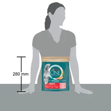 Purina ONE Bifensis Sterilised granule pro kočky losos