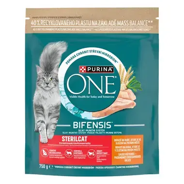 Purina ONE Bifensis Sterilised granule pro kočky kuře